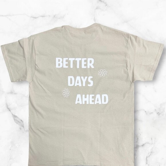 Gildan T-Shirt Adult Sand Size Large Heavy Cotton Printing is Handmade Brand New - Picture 2 of 5